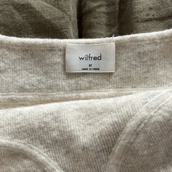 Aritzia Wilfred M cashmere crop tank bustier top - Picture 2 of 2